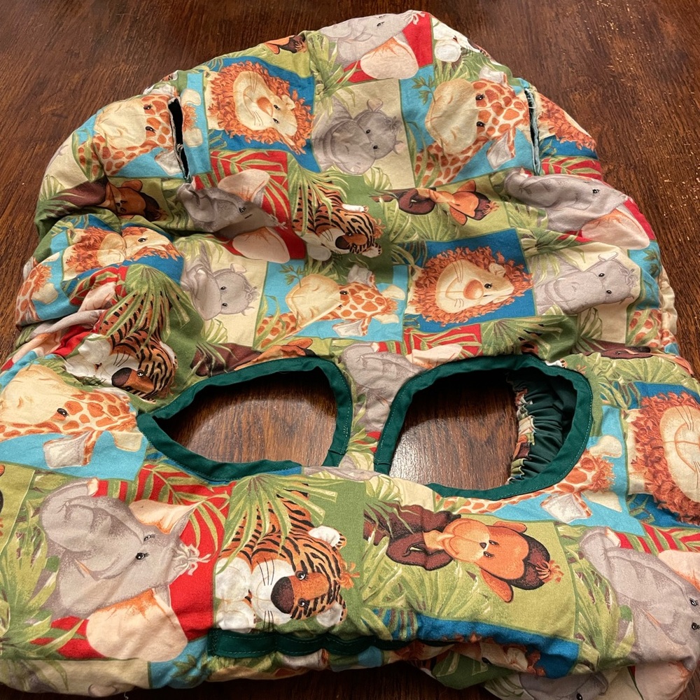 Grocery cart seat cover